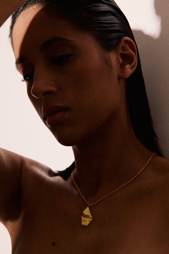 OPTICAL Necklace - Gold