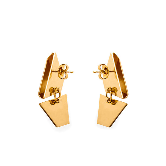 OPTICAL Earrings - Gold
