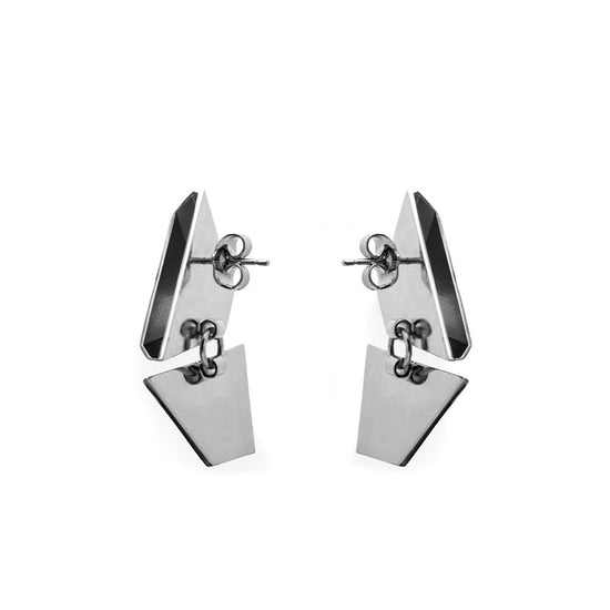 OPTICAL Earrings - Palladium