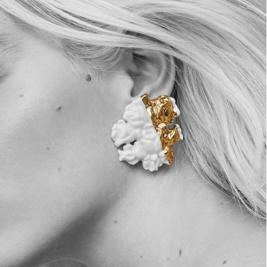 Duo Baroque Roses Earrings