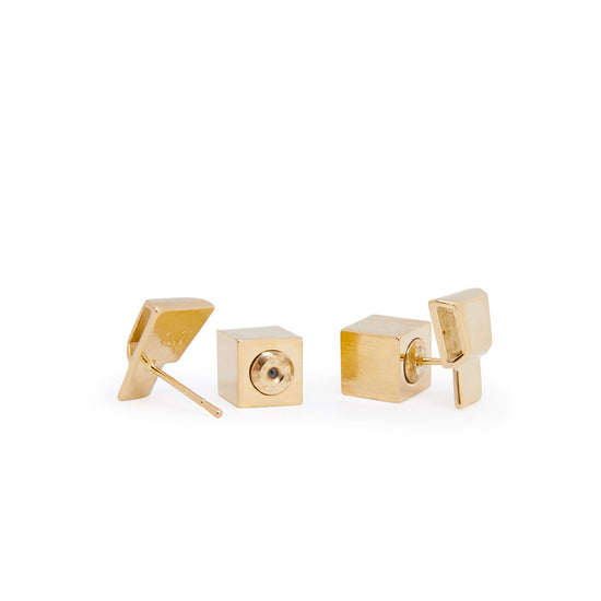 CONSTRUCTION Pin Earrings - Gold
