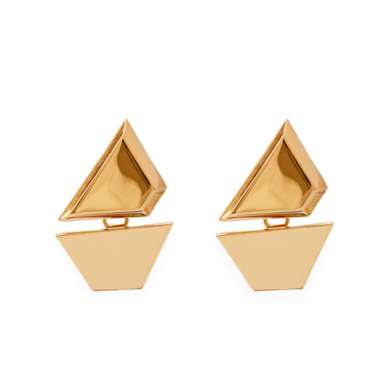 OPTICAL Earrings - Gold