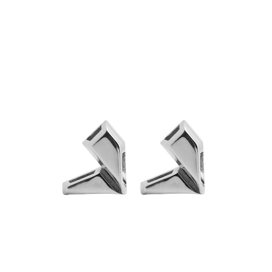 UK Pin Earrings - Palladium