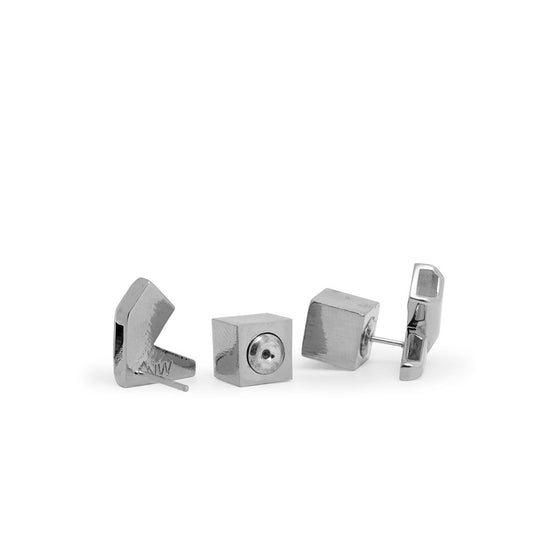 UK Pin Earrings - Palladium